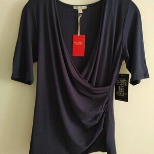 Pure Collection Jersey Wrap Top